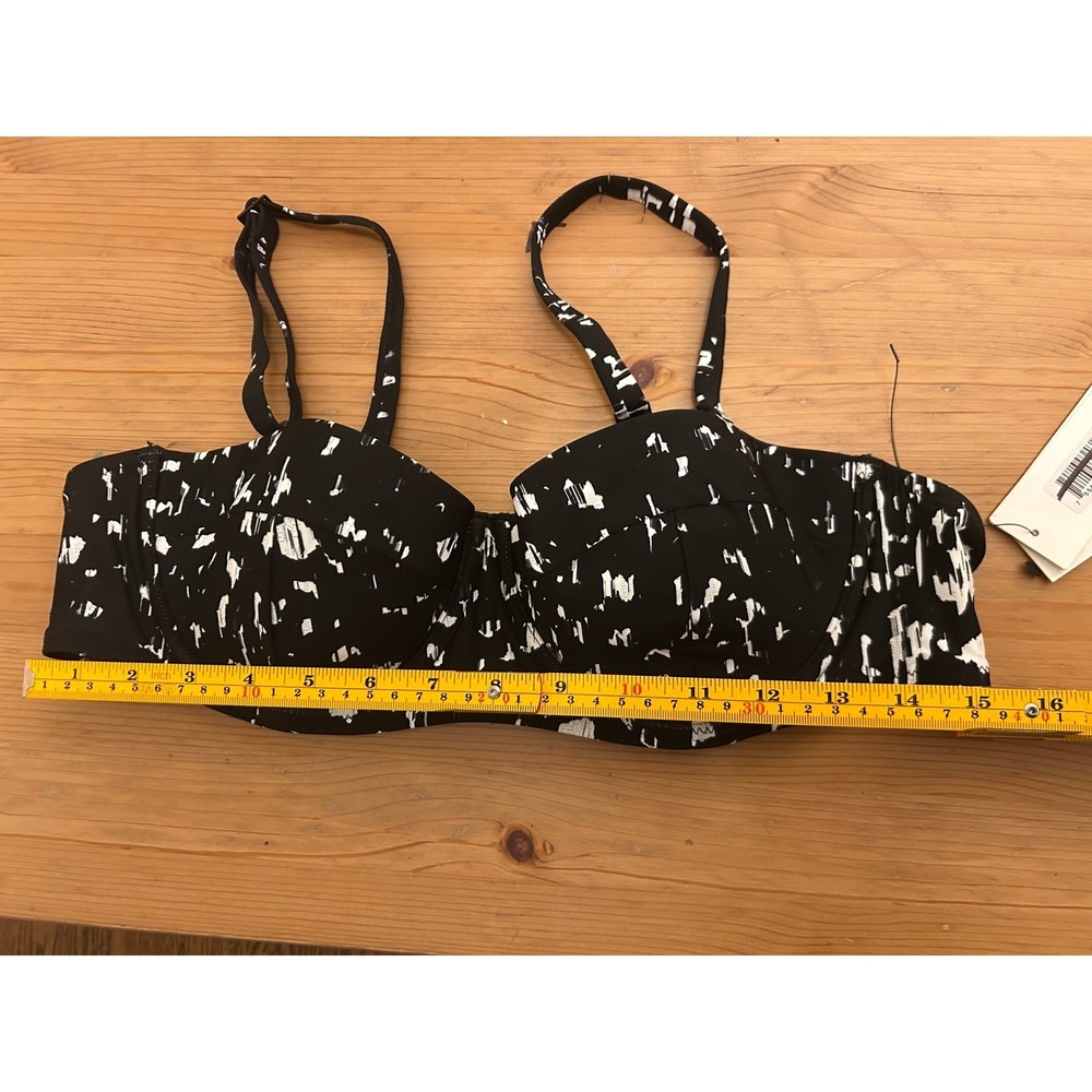 *NWT* DKNY SWIM Graphic Print Underwire Balconette Bikini Top L Modern Resort - Picture 9 of 9